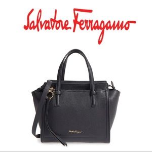 Salvatore Ferragamo Amy Small Pebbled Leather Tote